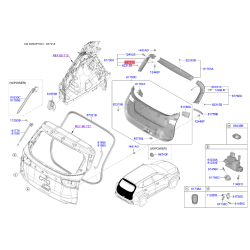 Гак (фіксатор) сітки багажника 81732-1K000 Mobis