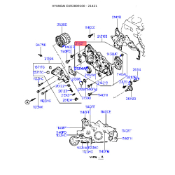 Манжета (сальник) колінвалу 21421-21030 Mobis