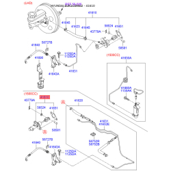 Цилиндр сцепления главный 41610-1C000 Mobis Цилиндр сцепления главный 41610-1C000 Mobis