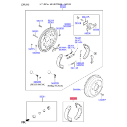 Колодки тормозные комплект 58305-1CA00 Mobis Колодки тормозные комплект 58305-1CA00 Mobis