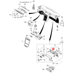 Болт задней ступицы и рычага 55117-39000 Mobis