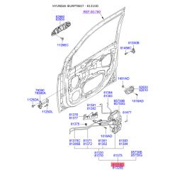 Електропривід замка двері лівий 81310-1C021 Mobis