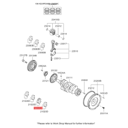 Вкладыши коренные 21030-02601 Mobis Вкладыши коренные 21030-02601 Mobis