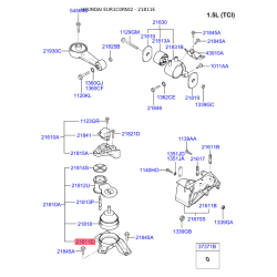Кронштейн проводки (жгут, коса) 21811-1C110 Mobis Кронштейн проводки (жгут, коса) 21811-1C110 Mobis