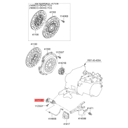 Цилиндр сцепления рабочий 41710-23310 Mobis Цилиндр сцепления рабочий 41710-23310 Mobis