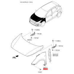Крило праве 66321-A2000 Mobis