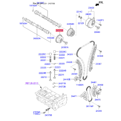 Шестерня, распределительный вал 24370-2E010 Mobis