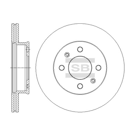Диск тормозной HI-Q Sangsin Brake - SD1090 - изображение №1 SD1090
