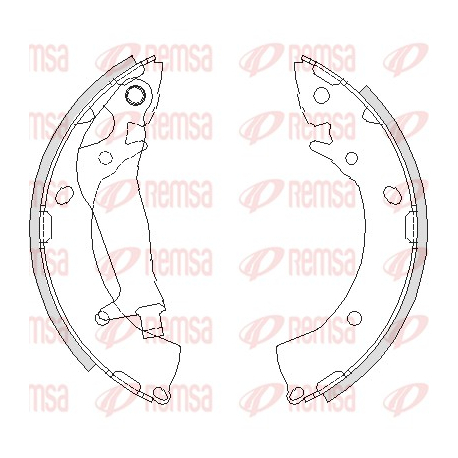 Колодки тормозные комплект задние Remsa - 4203.00 - изображение №1 4203.00