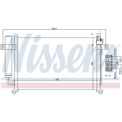 Радиатор кондиционера Nissens Радиатор кондиционера Nissens