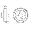 Барабан гальмівний BOSCH - 0 986 477 216 - зображення №1