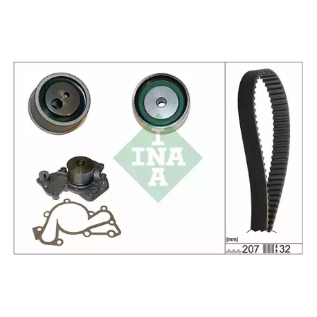 Комплект зубчастого ременя з помпою INA 530 0430 30. Фото 1 530 0430 30
