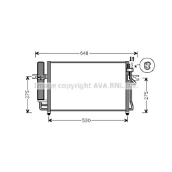 Радиатор кондиционера AVA QUALITY COOLING Радиатор кондиционера AVA QUALITY COOLING