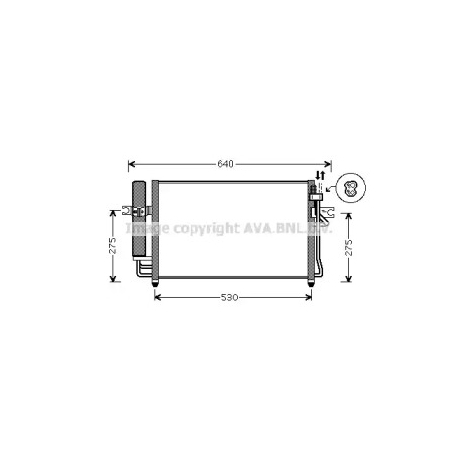 Радіатор кондиціонера AVA QUALITY COOLING HY5087D. Фото 1 HY5087D