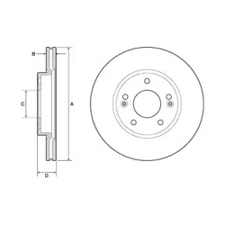 Диск гальмівний Delphi