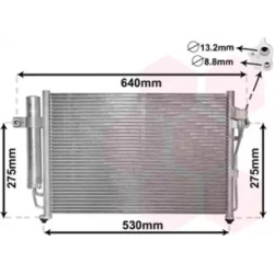 Радиатор кондиционера Van Wezel Радиатор кондиционера Van Wezel