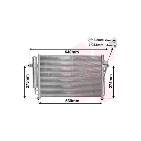 Радіатор кондиціонера Van Wezel VZ 82005087. Фото 1 VZ 82005087