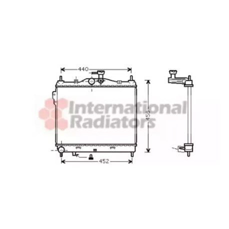 Радіатор охолодження двигуна Van Wezel VZ 82002101. Фото 1 VZ 82002101