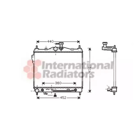 Радіатор охолодження двигуна Van Wezel VZ 82002102. Фото 1 VZ 82002102