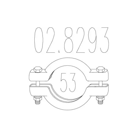 Соединительные элементы системы выпуска MTS 02.8293. Фото 1 02.8293
