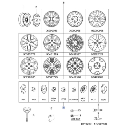 Колпак колеса (под болты) Дэу R14 Эванда GM