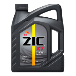 Масло ZIC X7 5W-40 синтетика 4л