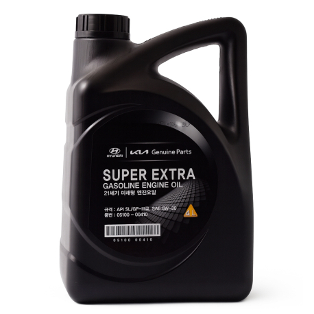 Масло Mobis Hyundai-KIA Super Extra Gasoline 5W-30 синтетика 4л. Фото 1 0510000410