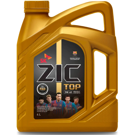 Масло ZIC TOP 5W-40 синтетика 4л 162682