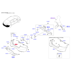 Бампер 86610-1W710 Mobis