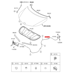 Тросик замку капота 81190-4X000 Mobis