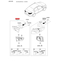 Ліхтар задній правий 92404-4X000 Mobis