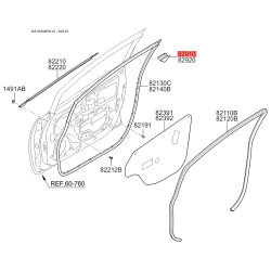 Винт уплотнителя двери левый 82270-1W000 Mobis