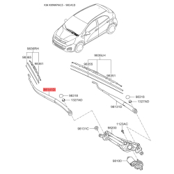 Рычаг стеклоочистителя 98321-1W000 Mobis