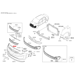 Бампер 86511-1W500 Mobis