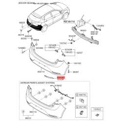Фонарь задний левый 92405-4X000 Mobis