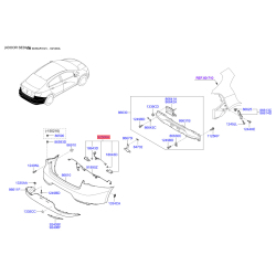 Ліхтар освітлення номерного знаку 92501-1W200 Mobis