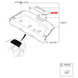 Дополнительный фонарь сигнал торможения 92700-1W210 Mobis