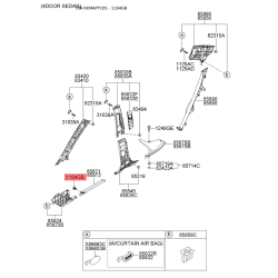 Пістон (кліпса) KGJ21-68885BXI Mobis