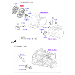 Корзина сцепления (нажимной диск) 41300-02710 Mobis