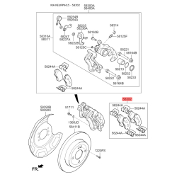 Колодки гальмівні дискові комплект S5830-21WA35 Mobis