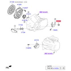 Втулка, шток вилки переключения MF401-17154 Mobis