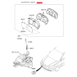 Панель приборов (щиток), в сборе и комплектующие 94009-1G560 Mobis