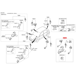 Замок, замок-вимикач 81905-1GFJ4 Mobis