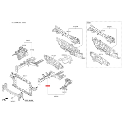 Лонжерон лівий 64601-A4000 Mobis