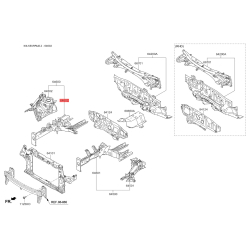 Лонжерон правий 64602-A4000 Mobis