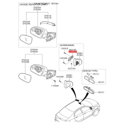 Динамік дверей, торпеди, бампера або задньої полиці правий 96310-4X500 Mobis