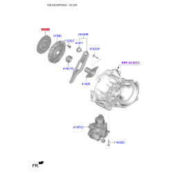 Диск сцепления 41100-02730 Mobis