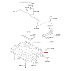 Шайба (эксцентрик) развального болта задней подвески 55233-1D000 Mobis