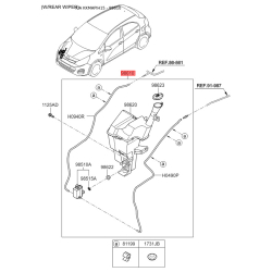 Бачок омивача 98610-1W500 Mobis
