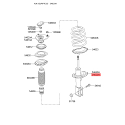 Амортизатор левый S5465-01G200 Mobis